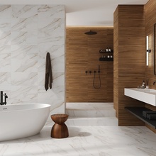 Gracia Ceramica Барселона 20x60, керамика, Россия, под мрамор - фото интерьера 1 - фото 1