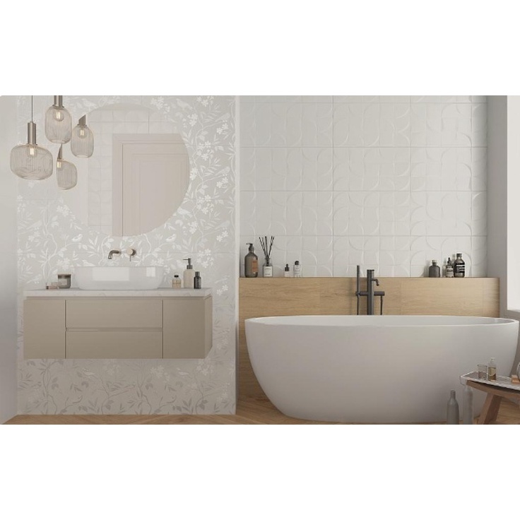 010100001390 Blanc White 02 30x50 настенная плитка от Gracia