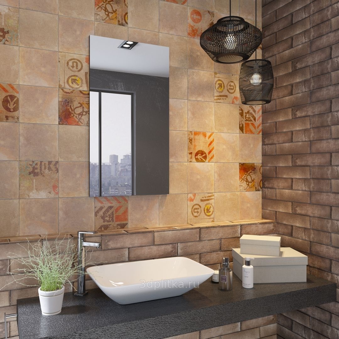 Gracia Ceramica Caprice 20x20 см, Россия, под камень  - фото интерьера 1