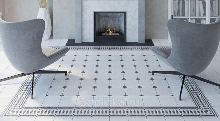 Gracia Ceramica Ricci 20x20 см, керамогранит, Россия, под камень  - фото интерьера 1