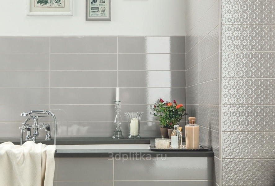 Ceramiche Grazia Impressions 14x56 см, керамика, Италия, под камень  - фото интерьера 1