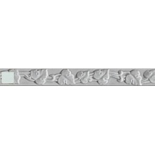 Ceramiche Grazia Melange SM3 Sguscetta Light Blue Бордюр 3x26 см, Италия, под камень  - фото 1 - фото 1