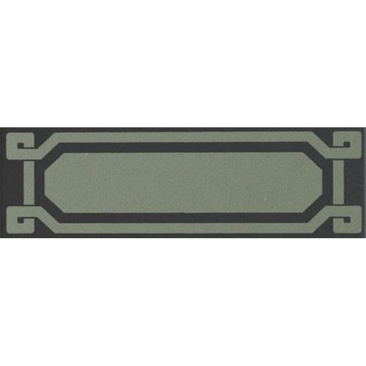 Ceramiche Grazia Old England OELDB4 Listello Black Bath Бордюр 6x20 см, Италия - фото 1