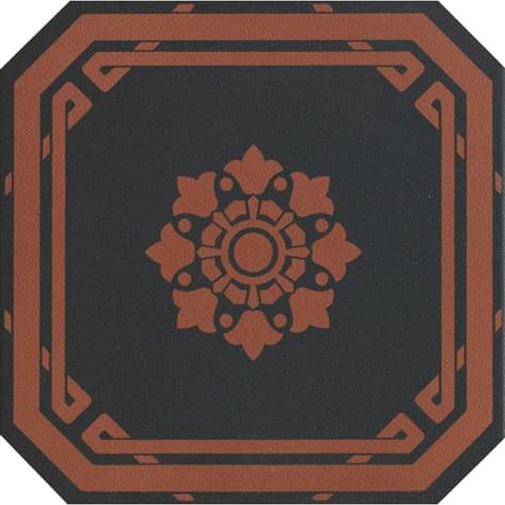 Ceramiche Grazia Old England OEODB3 Ottagono Black Chester Декор 20x20 см, Италия - фото 1