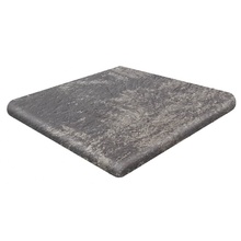 Gres de Aragon Metal 906861 Esquina Redonda Black Угловая ступень 33x33 см, Испания, под камень  - фото 1 - фото 1