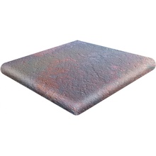 Gres de Aragon Metal 906867 Esquina Redonda Red Угловая ступень 33x33 см, Испания, под камень  - фото 1 - фото 1