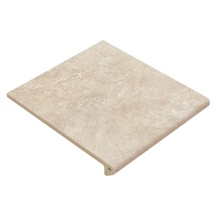 Gres de Aragon Petra Peldaño Redondo 30 Beige Antides Ступень 30x33 см, Испания, под камень  - фото 1 - фото 1