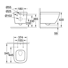 Установка унитаза grohe euro ceramic