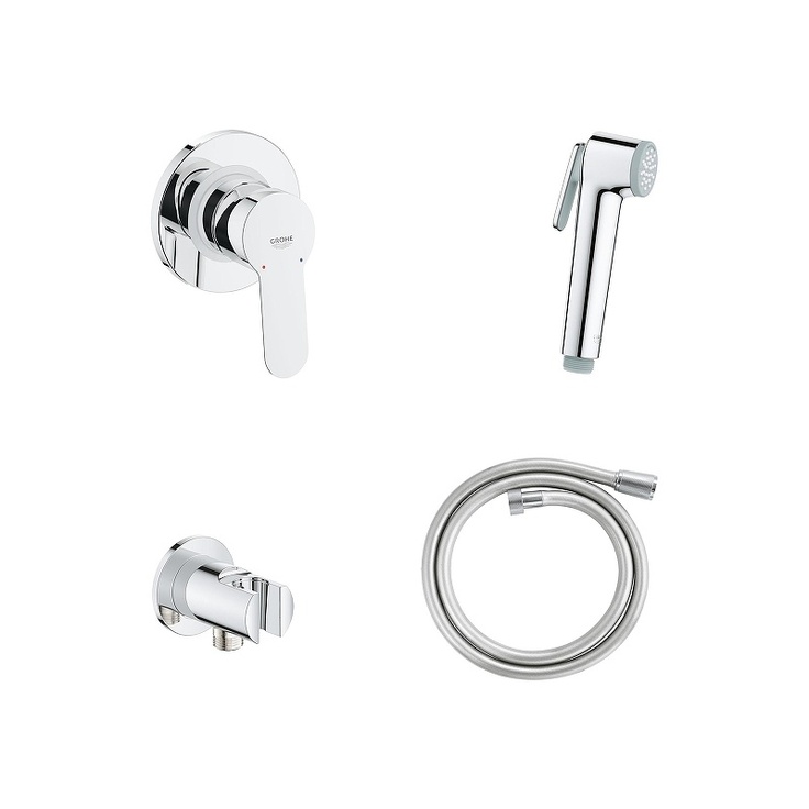 Grohe BauEdge 129188 со смесителем Хром Гигиенический душ Германия - фото 1 Grohe BauEdge 129188 со смесителем Хром Гигиенический душ Германия - фото 1