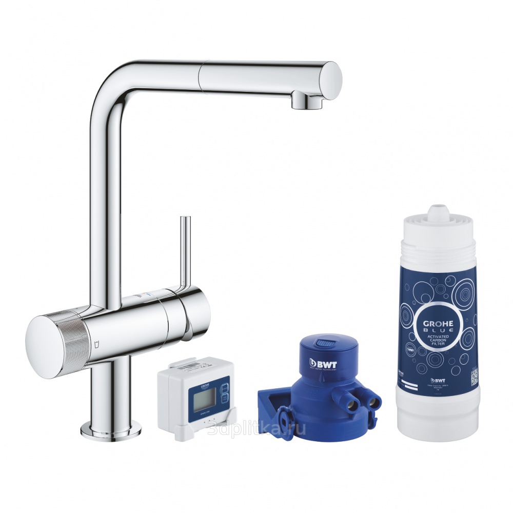 Смеситель для кухни grohe blue pure minta