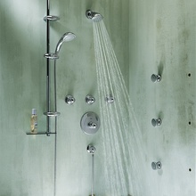 Grohe Movario 28513000 настенный, 5 режимов, диаметр 100 мм, хром Верхний душ Германия - фото 1 - фото 3
