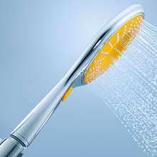 Grohe Rainshower Icon 150 27446000 Диаметр 150 мм, 2 режима, хром/желтый Душевая лейка Германия - фото 1 - фото 3