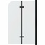 Grossman GR-106110 Прозрачное стекло / Профиль чёрный 110х150 Шторка для ванны 110x150 см, Германия - фото 1