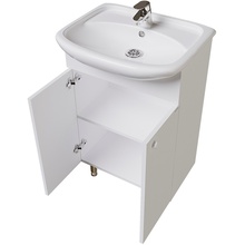 Grossman Крит-Эко 105005 Белая 50 Тумба для раковины 29,8x48,4x79,9 см, Германия - фото 1 - фото 2