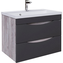 Grossman Талис 108013 Бетон пайн / Графит 80 Тумба для раковины 44,6x79x50 см, Германия - фото 1 - фото 1