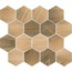 Grupa Paradyz Ideal Uniwersalna Wood Natural Mix Heksagon Mat Мозаика 22x25,5 см, Польша, под дерево - фото 5
