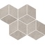 Grupa Paradyz Pure City Grys Romb Hexagon Мозаика 20,4x23,8 см, Польша, под бетон  - фото 1