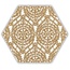 Grupa Paradyz Shiny Lines Gold Heksagon Inserto A Декор 17,1x19,8 см, Польша, под обои - фото 1 Grupa Paradyz Shiny Lines Gold Heksagon Inserto A Декор 17,1x19,8 см, Польша, под обои - фото 1