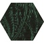 Grupa Paradyz Urban Colours Green Inserto Heksagon Декор 17,1x19,8 см, Польша, под камень  - фото 1