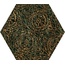 Grupa Paradyz Urban Colours Green Inserto Heksagon A Декор 17,1x19,8 см, Польша, под камень  - фото 1
