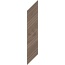 Grupa Paradyz Wildland Dark Chevron Prawy Керамогранит 14,8x88,8 см, Польша, под дерево - фото 1