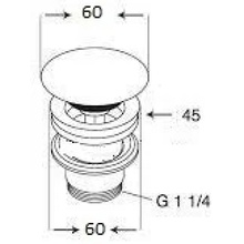 GSG PILTONUNIAR000-2 Донный клапан Италия - фото 1 - фото 3