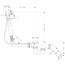 Hansgrohe Exafill S 58126180 серый Слив-перелив для ванны Германия - фото 2