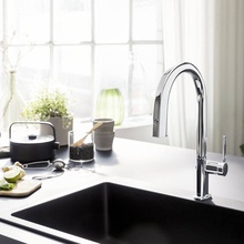 Hansgrohe Aqittura M91 76803000 Для кухни Хром Смеситель 24x6,1x39,5 см, для кухонной мойки, Германия - фото 1 - фото 2