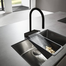 Hansgrohe Aquno Select M81 73831670 Для кухни Черный Смеситель 22x19x39 см, для кухонной мойки, Германия - фото 1 - фото 4