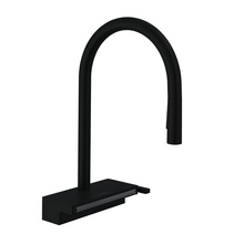 Hansgrohe Aquno Select M81 73831670 Для кухни Черный Смеситель 22x19x39 см, для кухонной мойки, Германия - фото 1 - фото 1