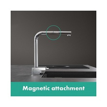 Hansgrohe Aquno Select M81 73830800 Для кухни Нержавеющая сталь Смеситель 22,9x5x28,1 см, для кухонной мойки, Германия - фото 1 - фото 3