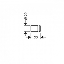 Hansgrohe Atoll/Carlton 40537840 Серебристый Крючок 3x2x2 см, Германия - фото 1 - фото 2