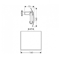 Hansgrohe Axor SteeL 41228800 Хром Держатель туалетной бумаги 7,3x16x14,5 см, Германия - фото 1 - фото 2