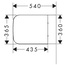 Hansgrohe CreekTide Q 60125450 Крышка-сиденье 43,5x36,5x4 см, Германия - фото 2