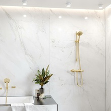 Hansgrohe Ecostat Comfort 13114990 Для ванны Полированное золото Смеситель с термостатом 18,8x30,5x6,8 см, для ванны, Германия - фото 1 - фото 2