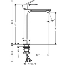 Hansgrohe Rebris S 72580670 Для раковины Черный матовый Смеситель 20,5x5,2x30,3 см, для раковины, Германия - фото 1 - фото 4