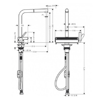Hansgrohe Talis M54 73836000 для кухни Хром Смеситель для кухонной мойки, Германия - фото 1 - фото 2