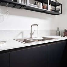 Hansgrohe Talis M54 72808800 Для кухни Сталь Смеситель 25,6x8,5x29,6 см, для кухонной мойки, Германия - фото 1 - фото 2