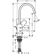 Hansgrohe Vivenis 75030700 Для раковины Белый матовый с д/к Смеситель 16,8x9x30 см, для раковины, Германия - фото 1 - фото 2