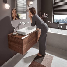 Hansgrohe Vivenis 75050700 Для раковины Белый матовый Смеситель 19,8x16,8x11,6 см, для встраиваемых систем, Германия - фото 1 - фото 2