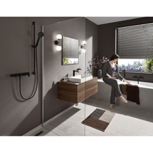 Hansgrohe Vivenis 75620670 Для душа Черный матовый Смеситель 8,4x29,9x7,1 см, для душа, Германия - фото 1 - фото 2