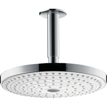 Hansgrohe Raindance Select 26467400 Диаметр 240 мм, с держателем, 1 режим, хром/белый Верхний душ 24,3x24,3x19,6 см, Германия - фото 1 - фото 1