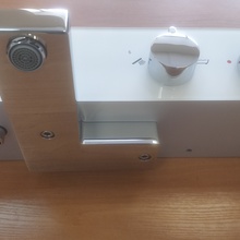 Hansgrohe ShowerTablet 13107400 Для ванны белый/хром Смеситель с термостатом для ванны, Германия - фото 1 - фото 4