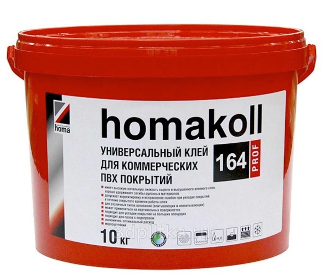 Homakoll 164 Prof 10 кг для коммерческого линолеума, 300-350 гр/м2 .