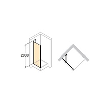 Huppe (Hueppe) Aura Elegance 400623092321 90х200 Боковая стенка 90x200 см, Германия - фото 1 - фото 3