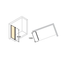 Huppe (Hueppe) Aura Elegance 401608092321 100х200 Боковая стенка 100x200 см, Германия - фото 1 - фото 2