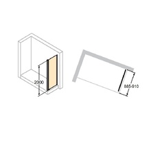 Huppe (Hueppe) Classics 2 C20511069321 90х200 Боковая стенка 90x200 см, Германия - фото 1 - фото 2