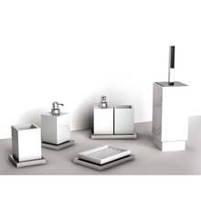 IBB Xoni XO24DCRO/CRO Белый/Хром Дозатор для жидкого мыла 12x18,5x17,3 см, Италия - фото 1 - фото 2