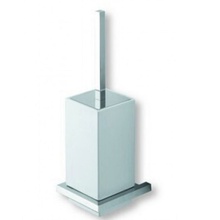 IBB Xoni XO12 CRO/CRO Белый/Хром Ершик 12,5x12,5x38,5 см, Италия - фото 1 - фото 2