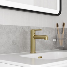 Iddis Aiger AIGMG00i01 Для раковины Золото матовое Смеситель 17,2x4,8x32 см, для раковины, Россия - фото 1 - 2 Iddis Aiger AIGMG00i01 Для раковины Золото матовое Смеситель 17,2x4,8x32 см, для раковины, Россия - фото 1 - фото 2